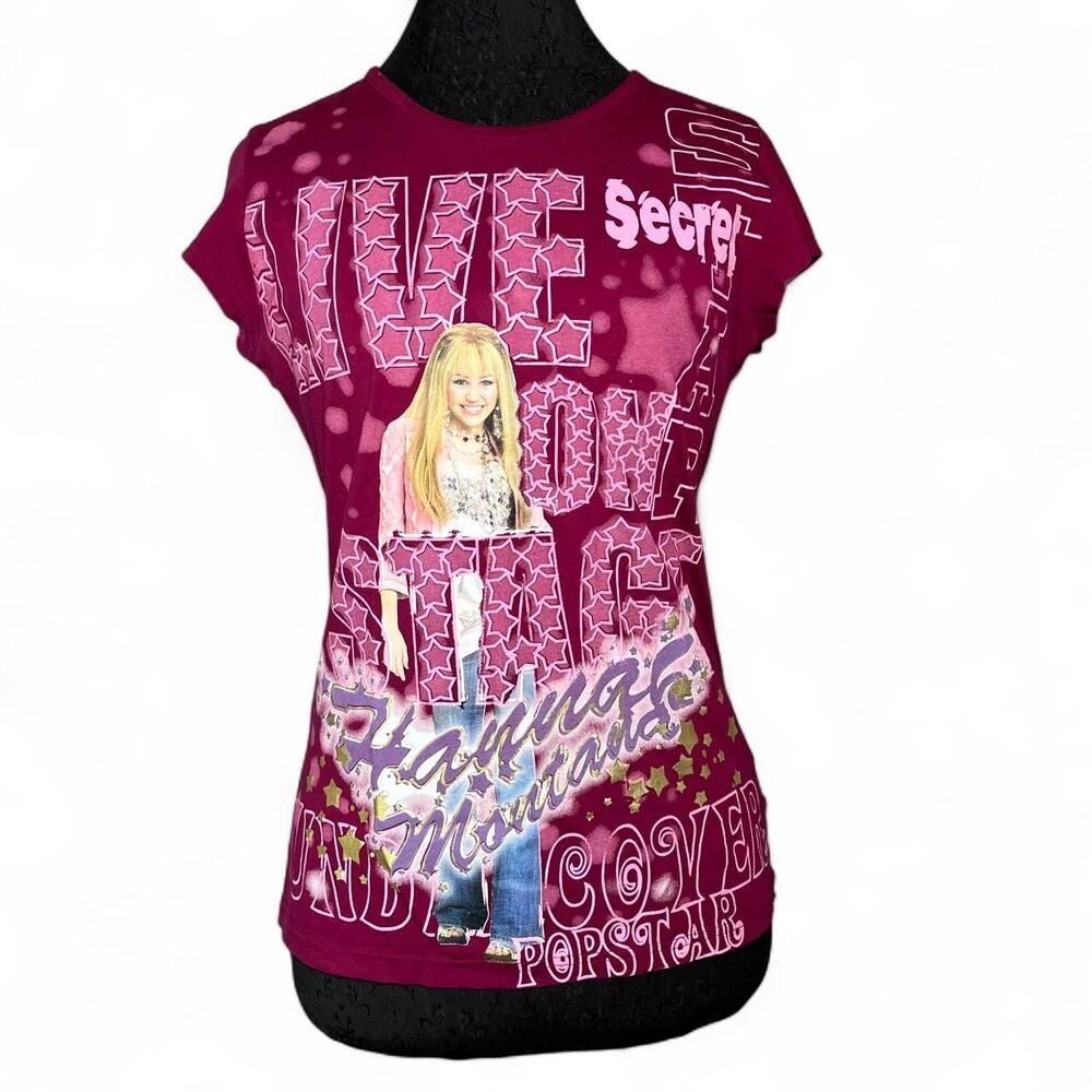 Hannah Montana Miley Cyrus Disney Channel Shirt Kids Large 14-16 Fits Adult S